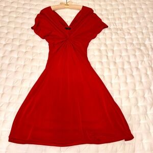 BCBGMaxAzria Red, Midi-Dress, Size 6P